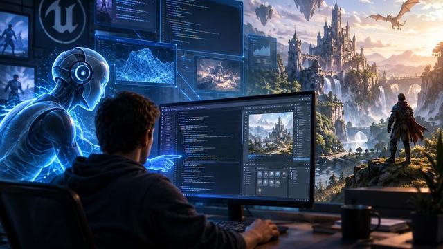 AI image: Epic says AI is writing much of the code behind Unreal Engine 6