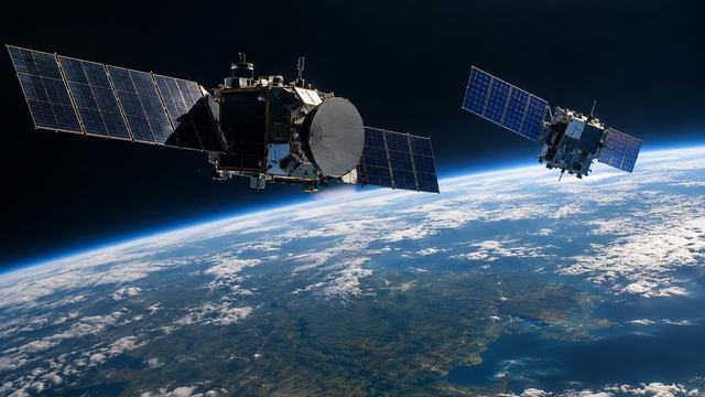 AI image: A Russian Satellite Drew Close to a Radar Eye Over Ukraine