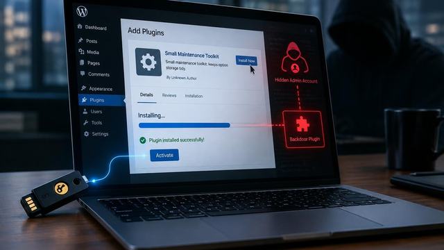 AI image: When a Trusted WordPress Key Becomes a Backdoor