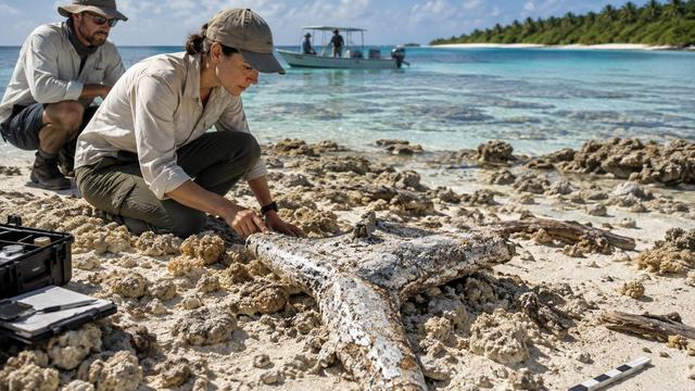 AI image: The Shiny “Plane Wreck” on Nikumaroro Was Probably Trees