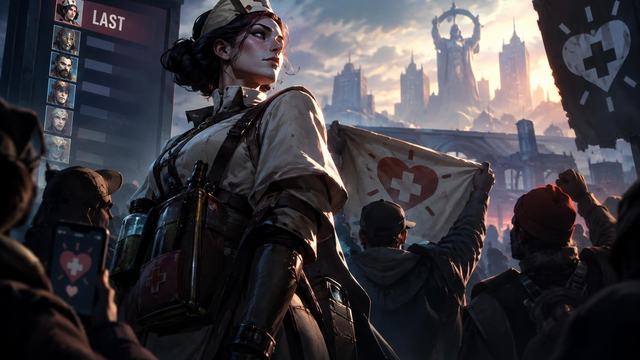AI image: Deadlock’s Nurse Harrow Lost the Vote—and Won a Legion of Specialists