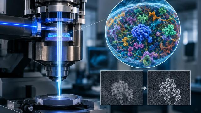 AI image: A laser may help microscopes see the cell’s hidden machinery